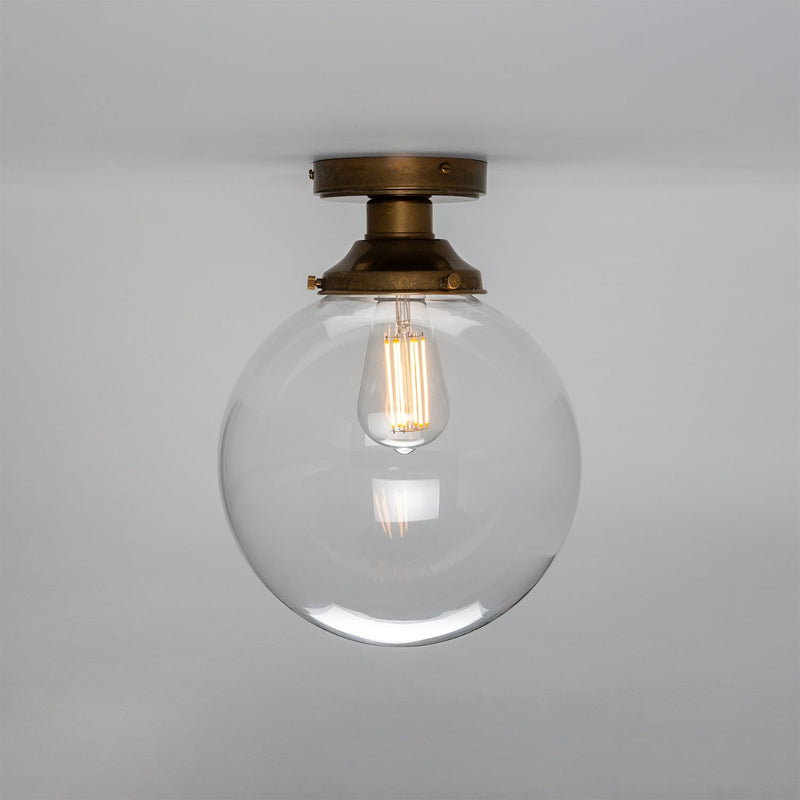 Mullan Riad globe ceiling light in antique brass