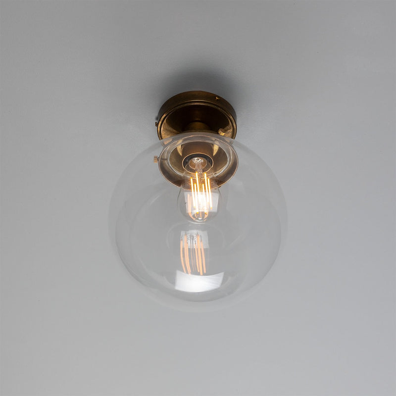 Mullan Riad globe ceiling light in antique brass