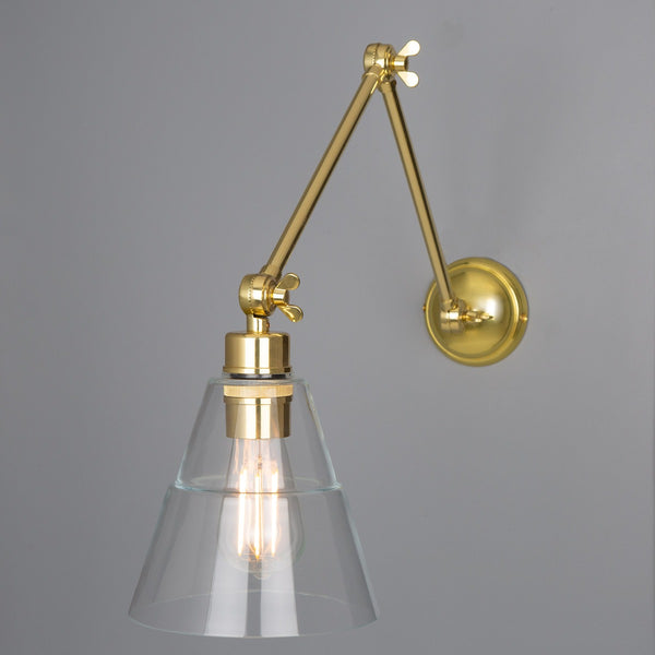 Mullan Lyx clear glass cone adjustable picture light
