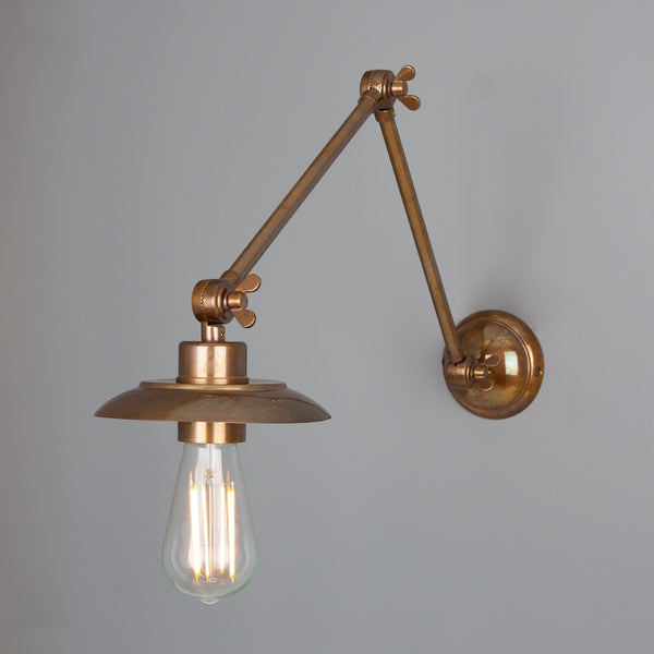 Mullan Reznor vintage adjustable arm bare bulb picture light