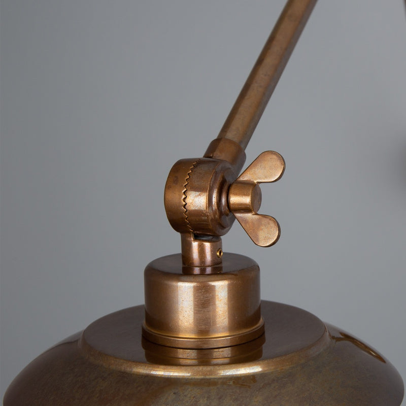 Mullan Reznor bare bulb picture light in antique brass