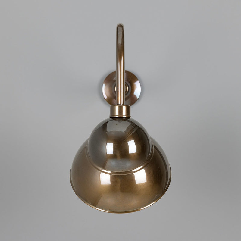 Mullan Novo large outdoor sign light in antique brass