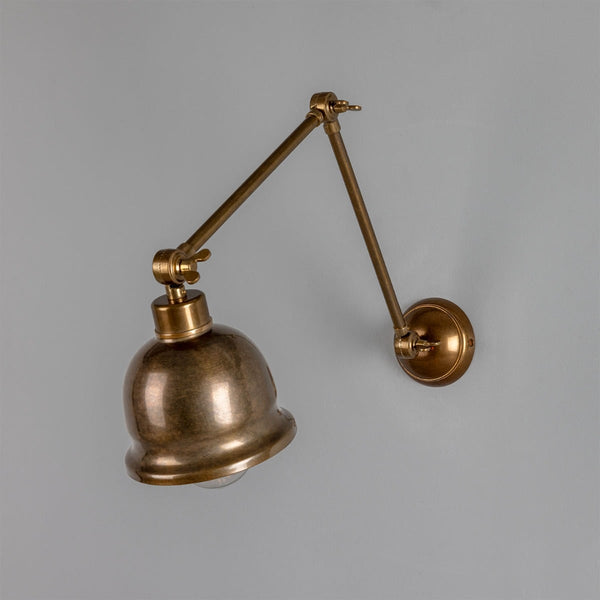 Mullan Dale vintage adjustable brass picture light