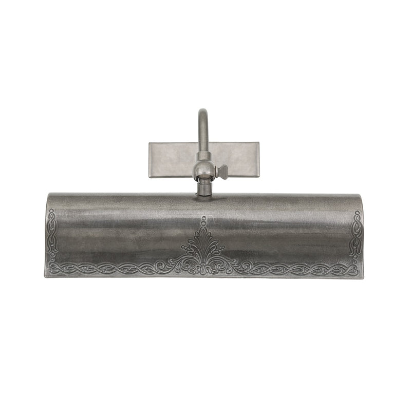 Mullan Spence Cast Brass Picture Light 30cm in Antique Silver