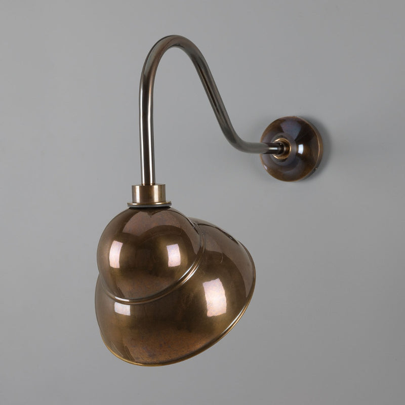 Mullan Sanford outdoor sign light in antique brass