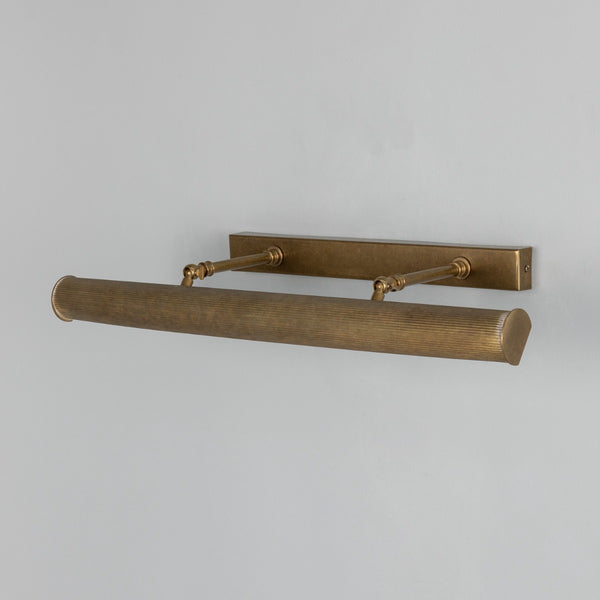 Mullan Cambridge adjustable reeded brass picture light 60.5cm