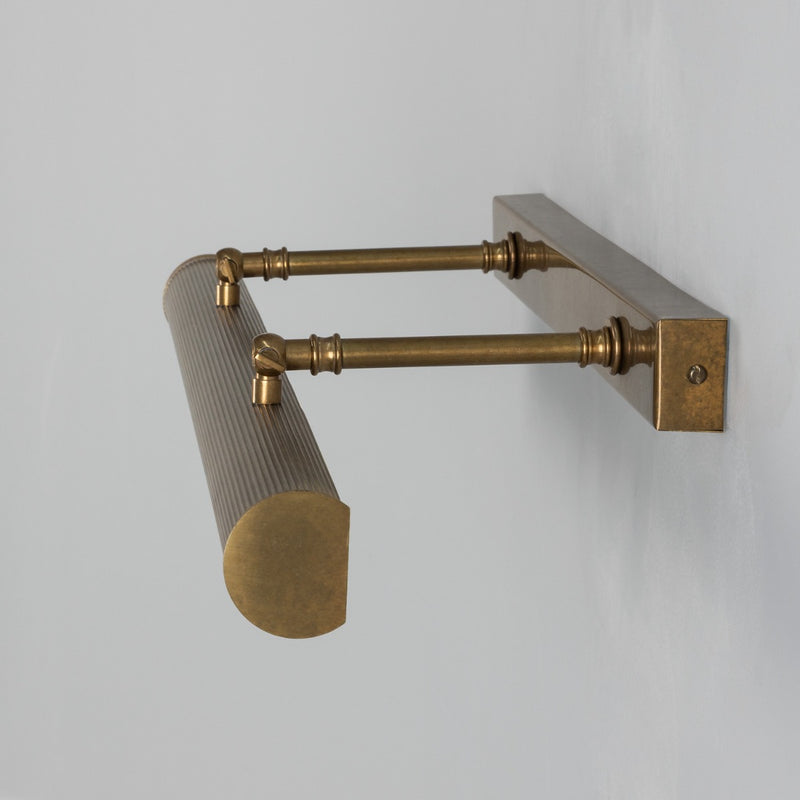 Mullan Cambridge picture light in antique brass