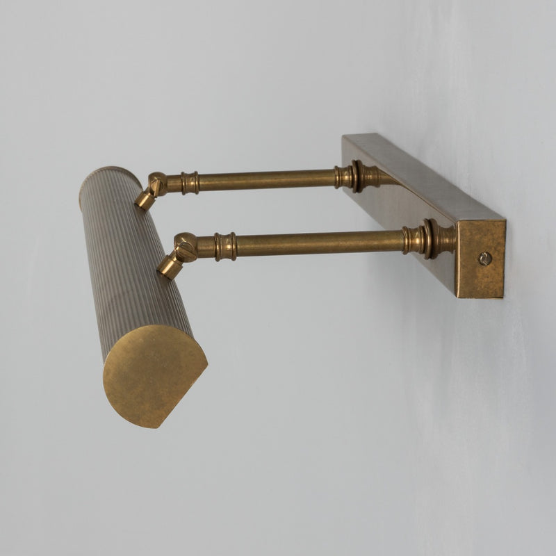 Mullan Cambridge picture light in antique brass