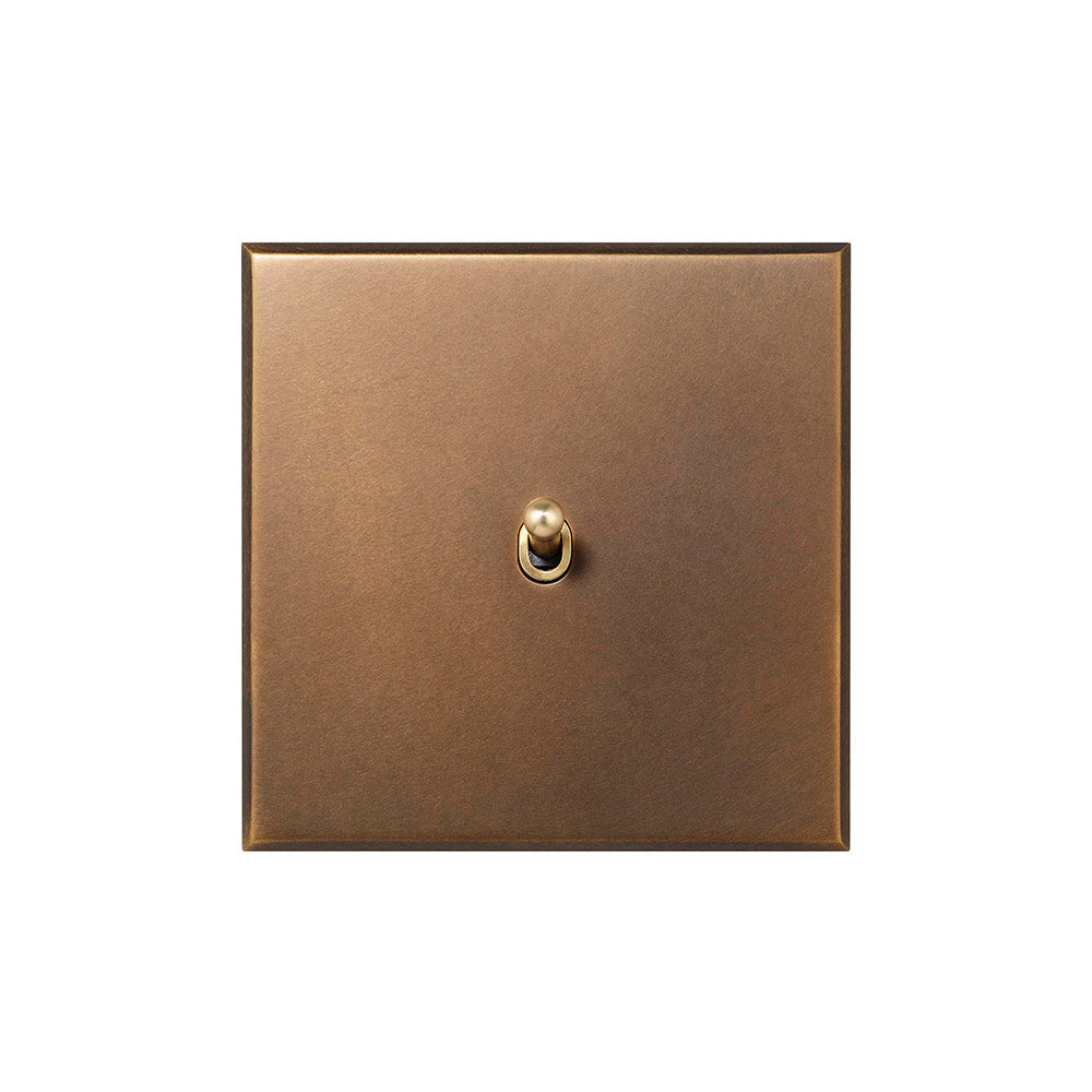 Aged Brass 1 Gang 20A 2 Way Toggle Switch - The Palaces Collection