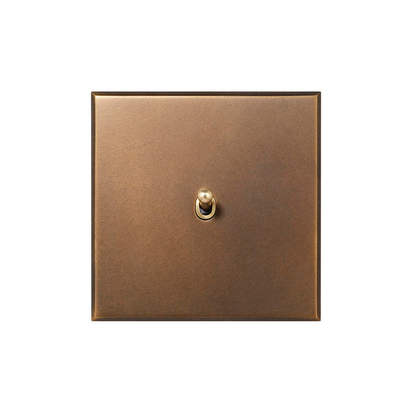 Aged Brass 1 Gang 20A 2 Way Toggle Switch - The Palaces Collection