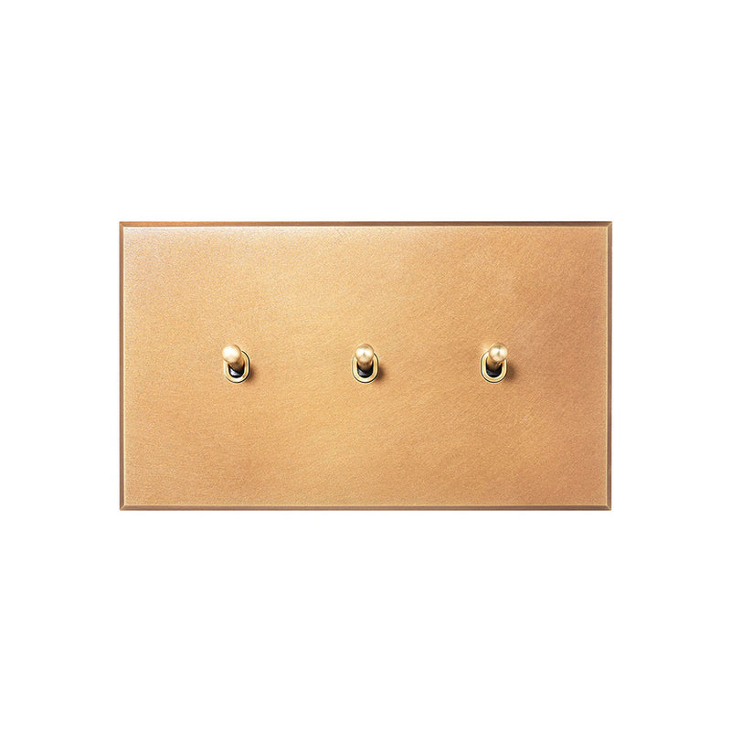 Natural Brass 2 Gang 13A Switched Socket - The Palaces Collection