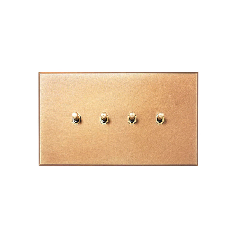 Natural Brass 1 Gang 13A Switched Socket - The Palaces Collection
