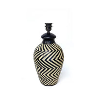 Siddeley Ceramics at Soho Lighting Mombacho Hand-Painted Ceramic Table Lamp — Volcanic Clay