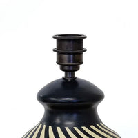 Siddeley Ceramics at Soho Lighting Mombacho Hand-Painted Ceramic Table Lamp — Volcanic Clay