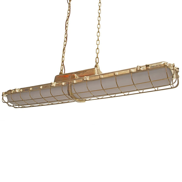 Warwick Brass Industrial Strip Large Pendant